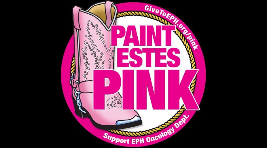 Logo with a pink boot and circle, text reads 